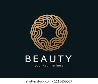 Circle Monogram Logo, Symbol, Template Design, Emblem, Concept Design, Creative Icon