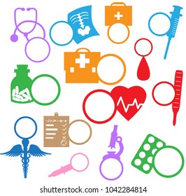 Circle Monogram Name Doctor Designs