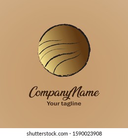 Circle Moon Logo Company Vector Concept