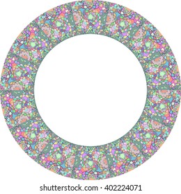 the circle mosaic logo design elements