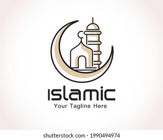 Moschee für die Umlaufbahn mit kreisförmigem Mosaik Symbol