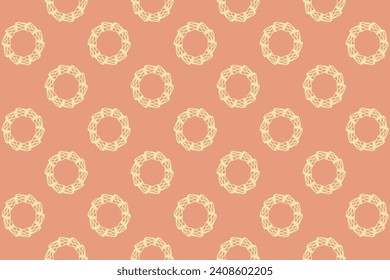 Circle motif floral pattern vector illustration for wallpaper.