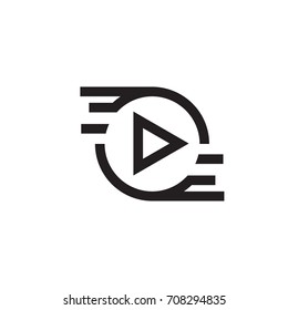 circle movie  icon - vector