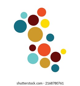 circle multicolor design pattern fill