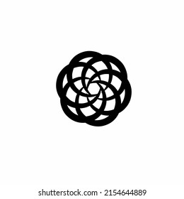 Circle multiple vektor Illustration schwarz auf weiß