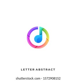 Circle Music Illustration Vector Template. Suitable for Creative Industry, Multimedia, entertainment, Educations, Shop, and any related business
