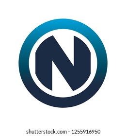 Circle N Logo Stock Vector (Royalty Free) 1255916950 | Shutterstock