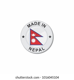 Circle National Flag (Made in) Nepal