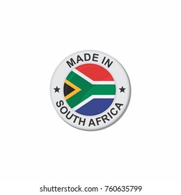 Circle National flag (Made in) - South Africa
