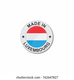 Circle National flag (Made in) - Luxembourg