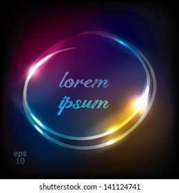 circle neon background