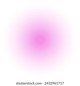 Kreis Neon Bokeh, Lichtglühender Effekt, Gradientenhintergrund, violettes Glühsternlicht, Unschärfe Linse - Stockvektor