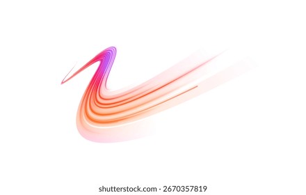 Circle of neon light twists with sparkling particle and glowing swirl across abstract background creating dynamic vector design