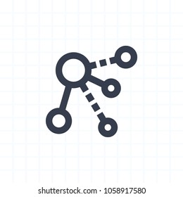 Circle Network - Contour Icons .A professional, pixel-aligned icon.