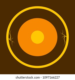 Circle Neuron Vector Art. Neuron logo template, Creative Vector element