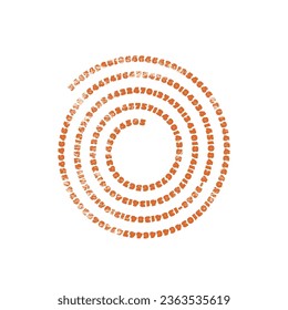 círculo nuevo dígito poco común diseño vectorial de camiseta
