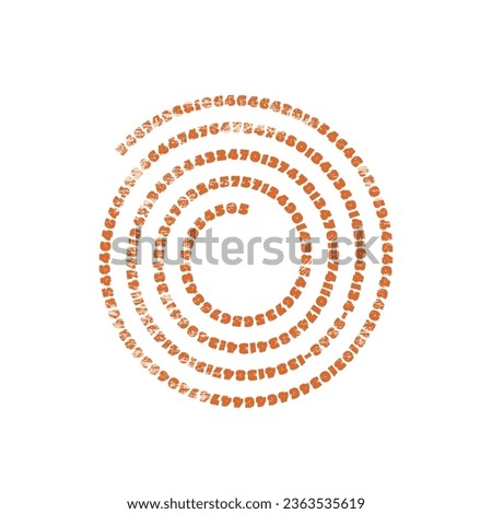 circle new digit uncommon t shirt vector design