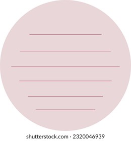 Circle notes with straight lines