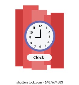 circle o clock design illustration vector