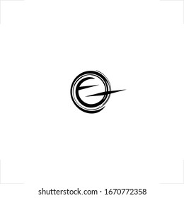  diseño inicial del logotipo de la letra o círculo Z