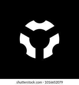 circle object cog machine symbol logo