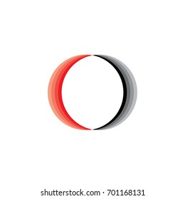 circle object gradation design logo vector