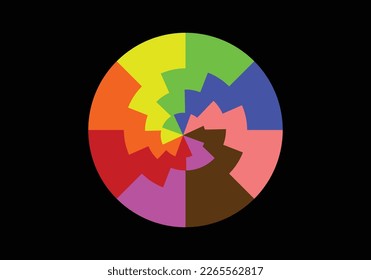 objeto de círculo con colores de arco iris