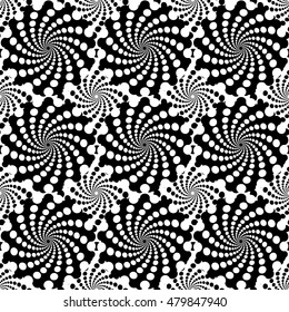 Circle Optical illusion, vortex effects with concentric shapes blended inward. Graphic design.Vector illustration. Background design. Modern stylish. Swirling,rotating lines artistic graphic