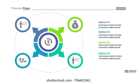 Circle option chart slide template