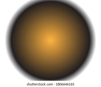 
circle with orange color in the middle and black shadow