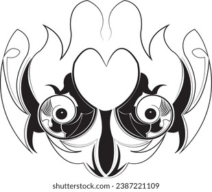 circle ornamen vector with white background,tattoo