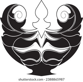 circle ornamen vector with white background,tattoo