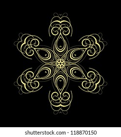 Circle ornament card