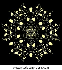 Circle ornament card