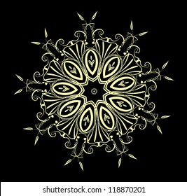 Circle ornament card