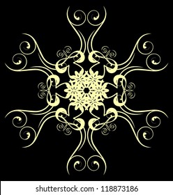 Circle ornament card
