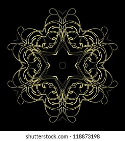 Circle ornament card
