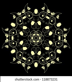 Circle ornament card