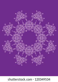 Circle ornament card