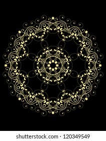 Circle ornament card