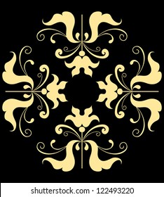 Circle ornament card