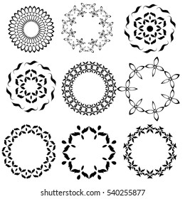 Circle ornament , circle element background vector eps.10