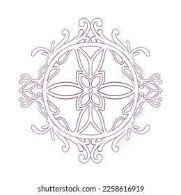 Circle Ornament Element Classic Design