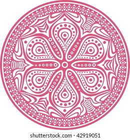 Circle ornament, lace
