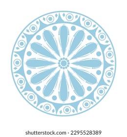 circle with ornament mandala simple