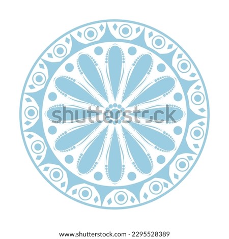 circle with ornament mandala simple