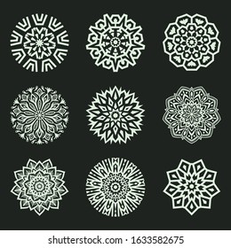 Circle Ornament Motif logo and icon