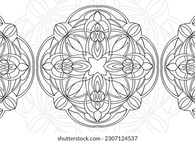 circle ornament ornamental elements decorative abstraction background pattern composition