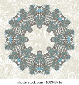 Circle ornament, ornamental round lace