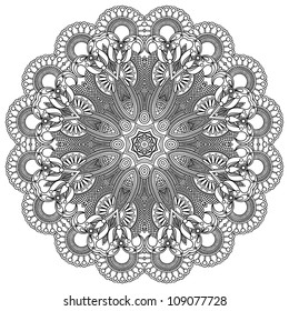 Circle ornament, ornamental round lace